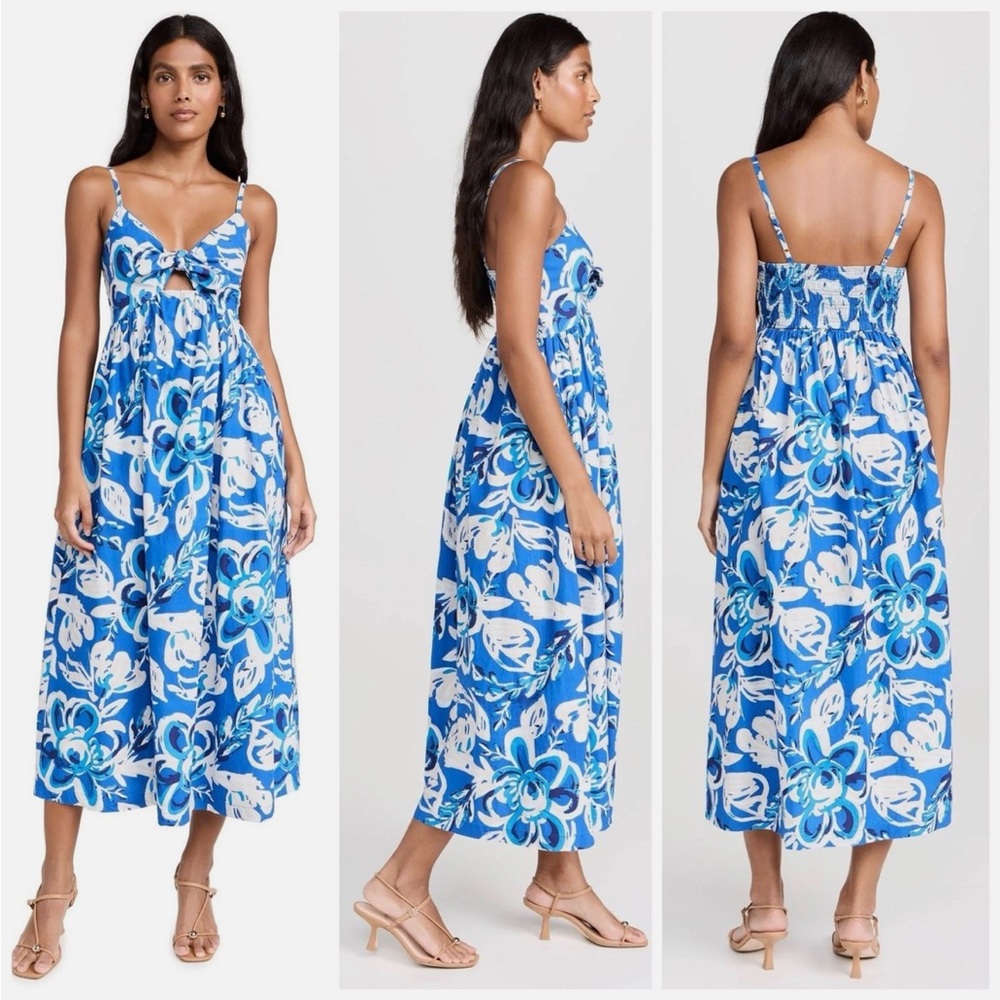 Cleobella Blue and White Floral Dress